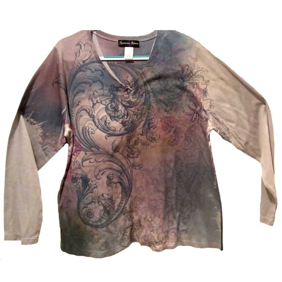 Appropriate Behavior Long Sleeve Silk Screened Women's Top Size 3X - Picture 1 of 3
